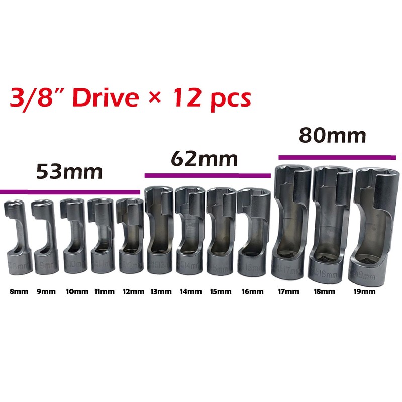 3/8" Dr 12piece Avoid wire nut socket set