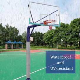 Basketball Pole Pad – Weatherproof Padding for Round & Square Basketball Poles, Ideal for Basement Pole Padding & Garage Pole Wrap, Easy Installation Impact-Resistant (Grey)