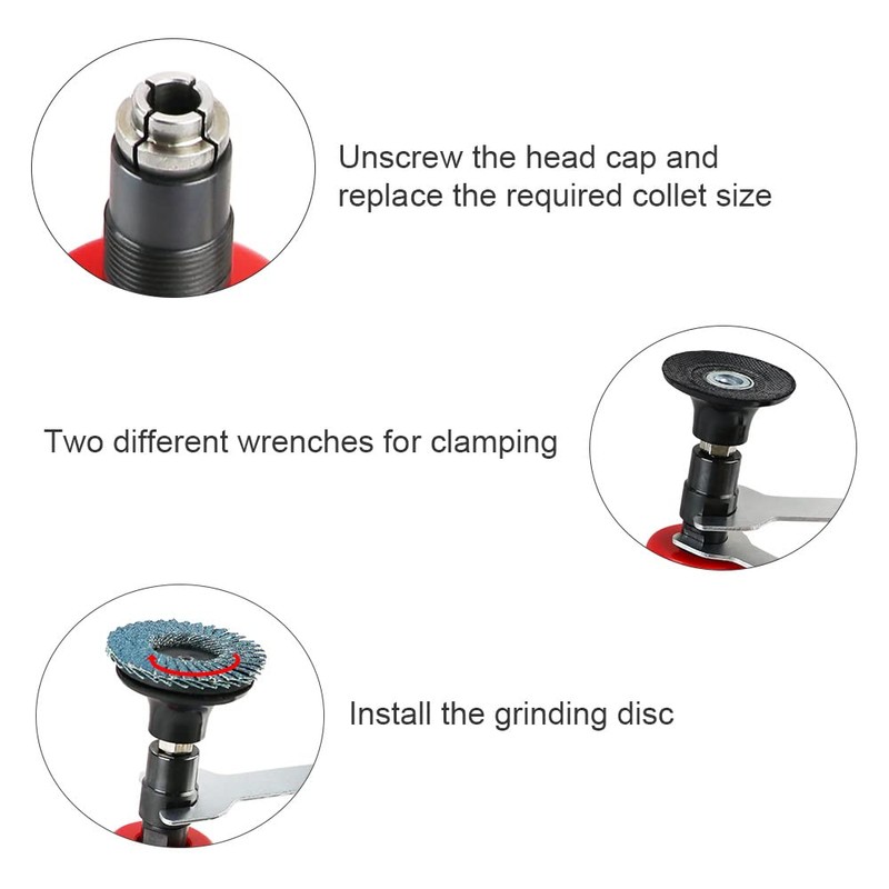 Compressed Air Angle Grinder Set - Mini Compressed Air Grinder