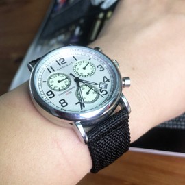 18mm Watch Bands for Women, Canvas Watch Replacement Wrap, Quick Release Soft Sturdy Breathable Watch Straps for Men with Heavy Duty Brushed Buckle