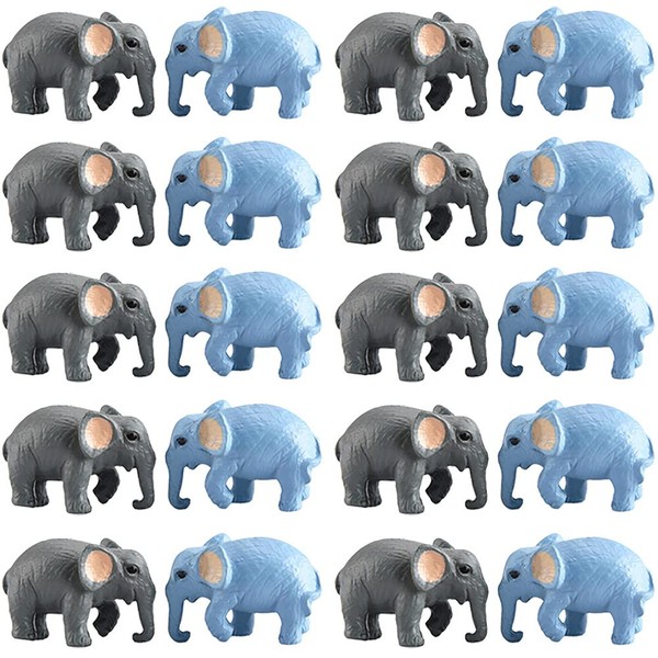 MAOMIA 20 Pcs Mini Elephant Figurines, Fairy Garden Elephant Miniature