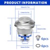 LPZMPZ Push Button 16 mm Momentary Push Button Waterproof Momentary