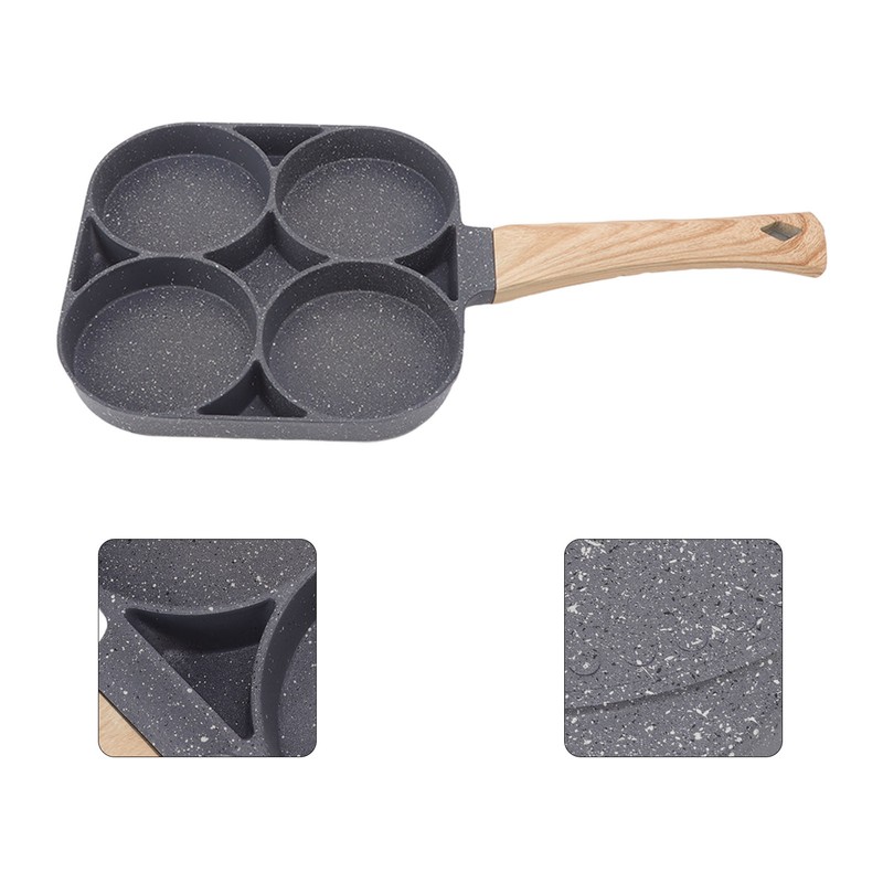 4 Hole Frying Pan Non Stick Heat Resisting Omelet Pan