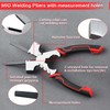 LEONTOOL Professional MIG Welding Pliers with Measurement Holes, 7-in-1 Multi-Function