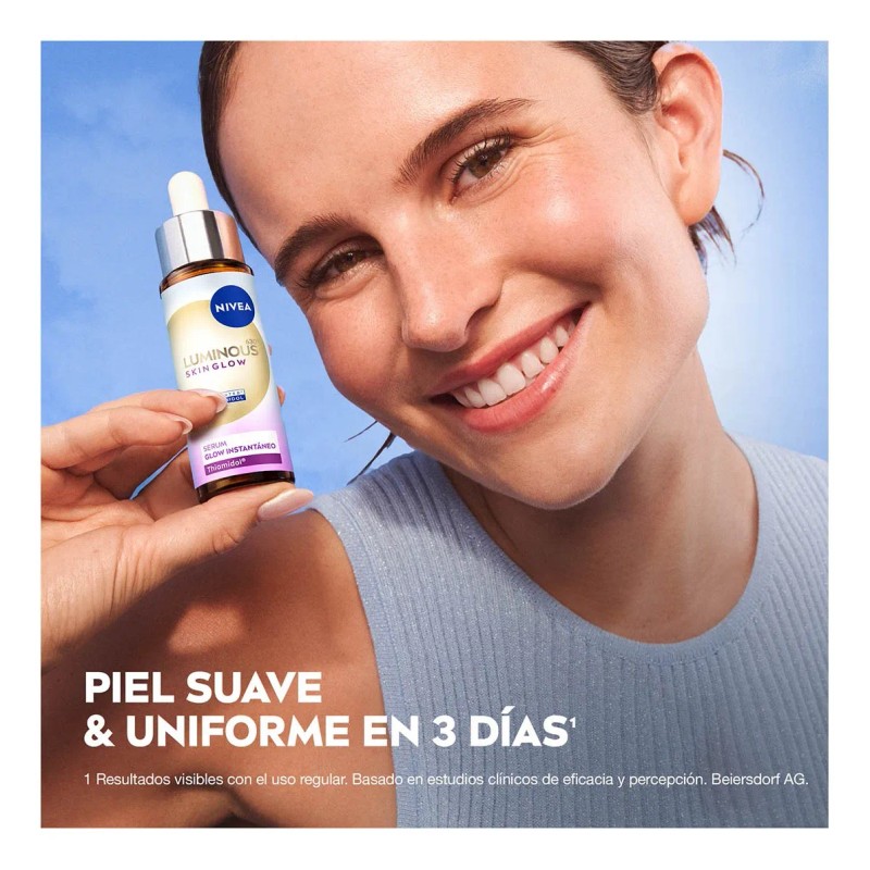 Nivea Serum Skin Glow Instantáneo 30ml Todo Tipo Piel Día