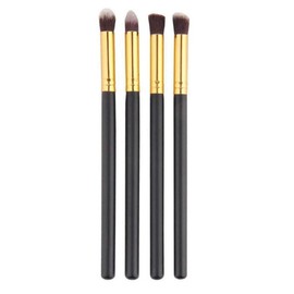 DATNASAYAD Eyeshadow Blending Pencil Brush of Synthetic Bristle - Set of 4 (Black)