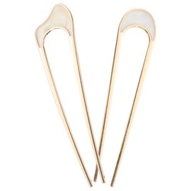FOMIYES Horquillas Para El Cabello En Forma De U 2 Piezas De Palillos De Metal Para El Cabello En Forma De U Horquillas Para El Francesas Para El Pasadores Para