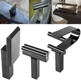 Blacksmith Anvil Forge Hardy Tool 3/4" Hot Cut Creasing Stake Spring Fuller Tool Set (3Pcs)