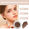 SHEEYOON Eyebrow Stamp Stencil Set, Eyebrow Pomade with 10 Simple