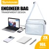 15.7 Inch Clear Tool Bag - Anti-Static PVC Material, Dustproof