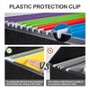 Hleelomi Collapsible File Box with Lid & Plastic Slide -
