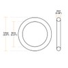 sourcing map Pack of 10 O-Rings Seal 8mm x 12mm