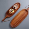 2PCS Wooden Tray Wood Serving Tray with Handle Large Serving