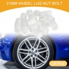 Partuto 20pcs Cylindrical Shape Wheel Lug Nut Bolt Rims Tire