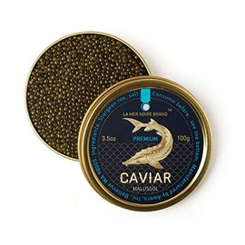 Premium Ossetra Sturgeon Caviar, 3.5 oz (100 g)