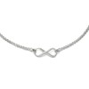 Solid 925 Sterling Silver Infinity Love Knot Symbol Symbol Pendant