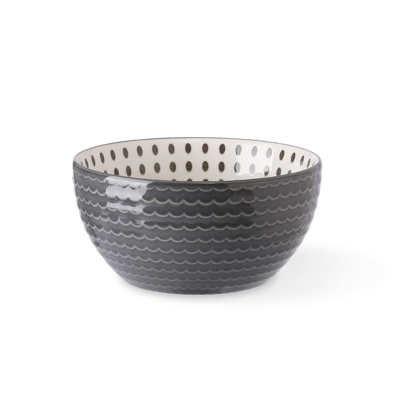 Signature Housewares Pad Print Set of 4 Assorted Bowls 6",