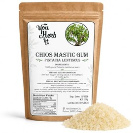 YouHerbIt Greek Chios Mastic Gum Masticha Resins Small Tears - Pistacia Lentiscus L. (150g)