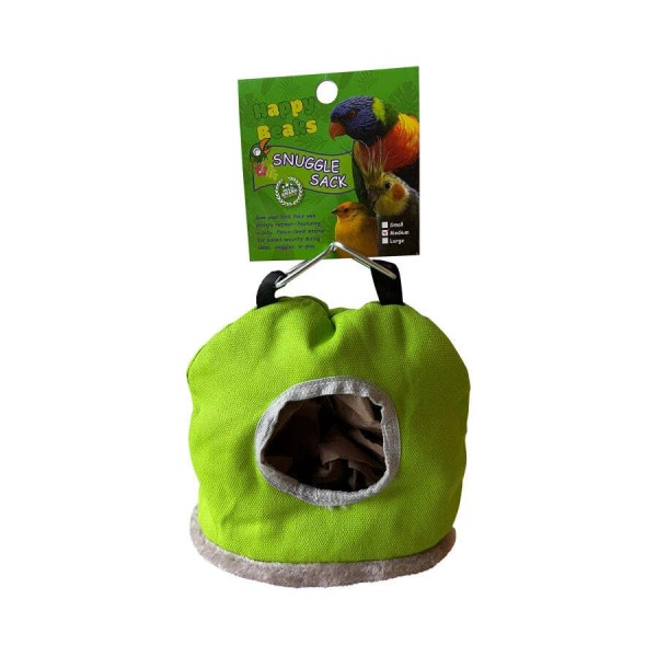 A & E Cages Happy Beaks Snuggle Sack Bird Hut