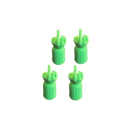 Ventilkappen (4x) (Mittelfinger, Grün)