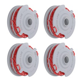 Strimmer Wire, 4 PCS Strimmer Spool Line Compatible with Flymo FLY021/513937190 Grass Cutter Trimmer Wire, 1.5mm Double Line Autofeed Spools Replacement for Contour XT, Mini/Multi Trim Grass Trimmer