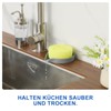 LANMU Silicone Smiley Face Sponge Holder for Kitchen Sink, Sink