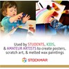 61015 8 colors canned Stockhausen Marr beeswax crayons block (japan