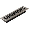 Decor Grates NGH212-NKL Floor Register, 2 x 12, Plated Nickel