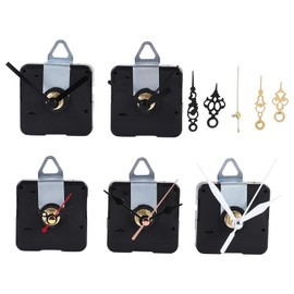 Xsdjasd 5pcs Watch Movement Parts Silence Quartz DIY Wall Clock with 7 Different Pairs of Hands Replacement Kit