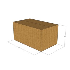 E1 Packaging 20" x 12" x 10" Corrugated Boxes 32 ECT (Pack of 5-20x12x10) | Quality Moving Boxes. Great for Shipping Boxes for Business, Office or Home.