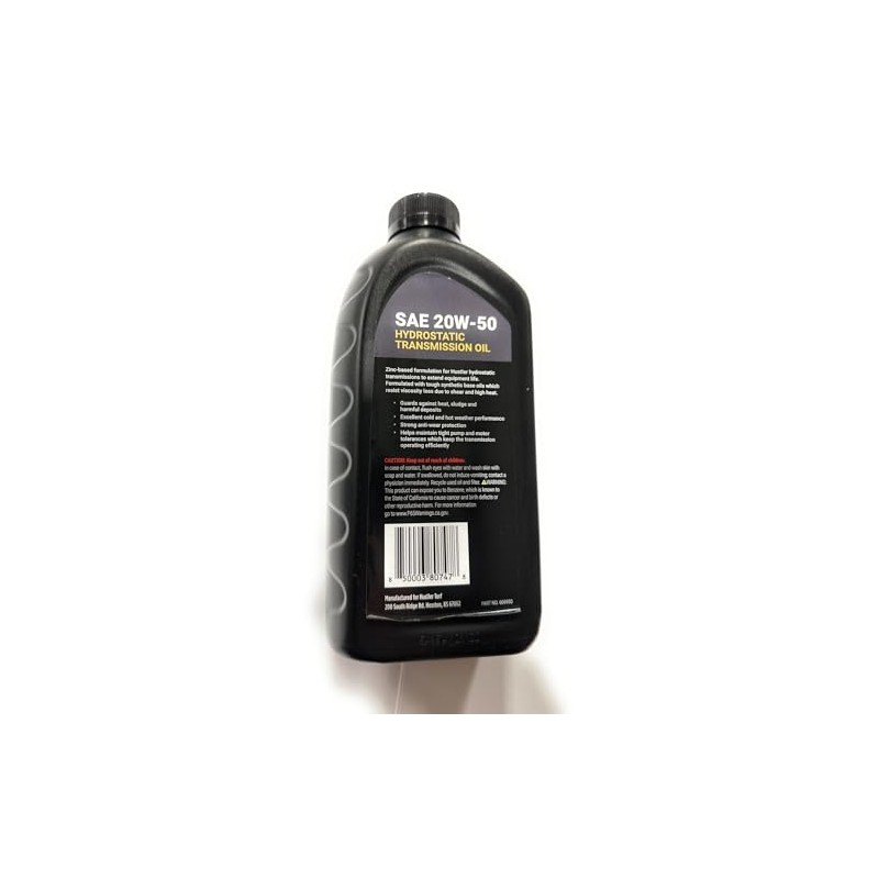 Hustler Zero Turn Lawn Mower SAE 20W50 Hydrostatic Transmission Oil