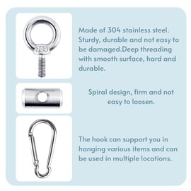 Pack of 2/5 Awning Rail Stoppers - 4mm 6mm 8mm 304 Stainless Steel - Essential Outdoor Equipment Accessory for Caravans, Motorhomes, Campervans, Camping Tents, and Awnings (10 Pcs Set - M4)