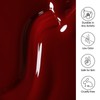 Gellen Gel Nail Polish, 18ml Burgundy Red Gel Polish Soak