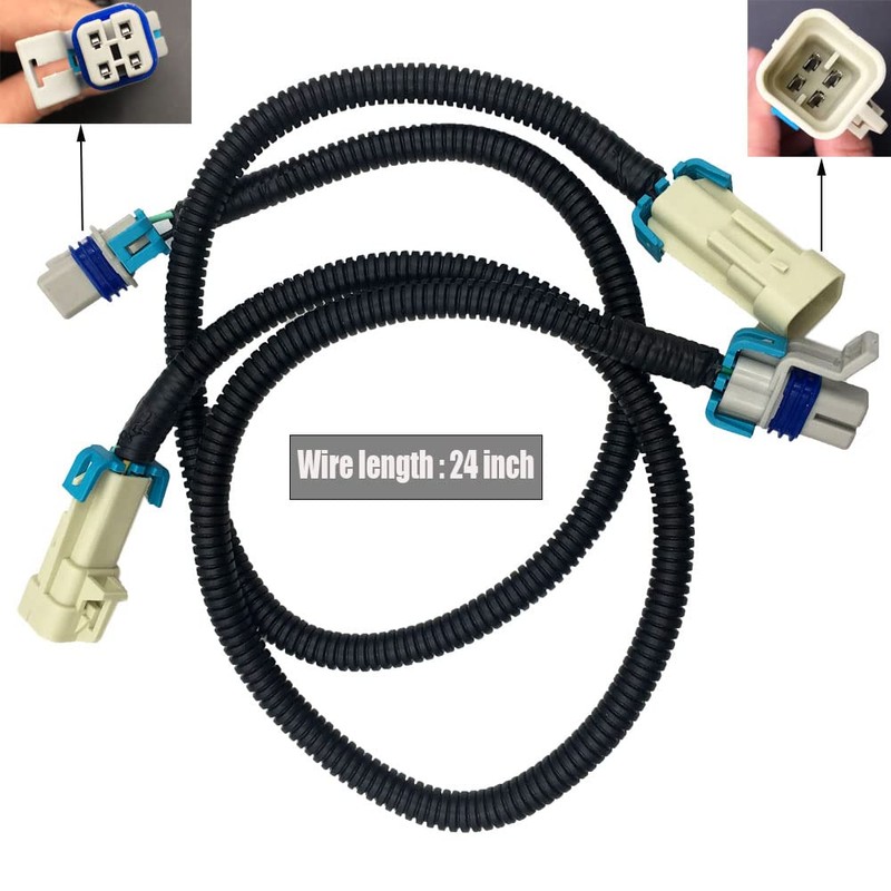 2PCS Grey 02 Oxygen Sensor Extension Square 4 Pin LS1