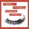 Mink Lashes Full False Eyelashes Wispy Cat Eye Lashes Strip