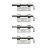 JianLing 4pcs Flat Pin Hinge Spring Latch 304 Stainless Steel