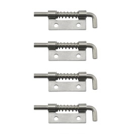 JianLing 4pcs Flat Pin Hinge Spring Latch 304 Stainless Steel Door Lock Spring Loaded Latch Pin