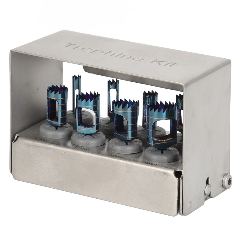 8pcs Dental Trephine Drills Kit Dentist Implant Instruments Tools Trephine