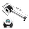 Handheld 10X Magnifier Loupe 3 LEDs Optical Glass with Measure