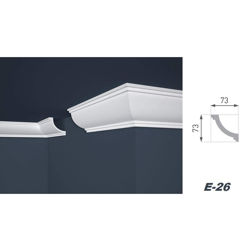 MARBET DESIGN Stucco Moulding Moulding XPS Polystyrene White - Ceiling