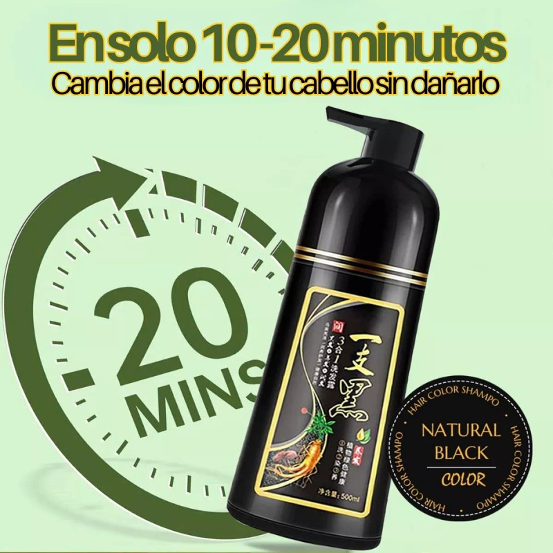 Universo en Linea Shampoo Tinte Instantáneo Cubre Canas Natural +
