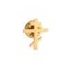Gold and Silver Plating Stainless Steel Orthodox Cross Men Brooch