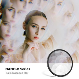 K&F Concept 58mm Kaleidoscope Prism Lens Filter Optical Glass Prism Special Effect Camera Lens Filter (Nano-B Series)