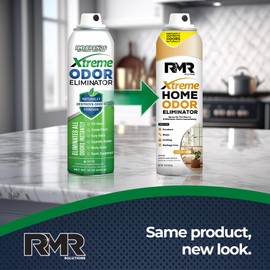 RMR Xtreme Home Odor Eliminator Spray - Neutralize Furniture, Clothing, Shoes, Garbage Cans, and More, 15 Ounces, 2-Pack, Unscented