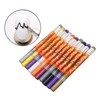 10PCS Nail Art Pen Set Colorful ABS Housing Nail Point