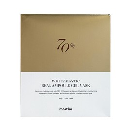 Mastina White Mastic Real Ampoule Gel Mask 4 Sheets (5 Packs) / Circle / 매스티나 화이트매스틱 리얼 앰플 겔 마스크 4매 5개  써클