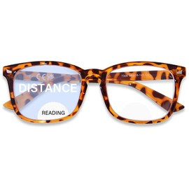 OPTOFENDY Bifocal Reading Glasses for Women Men, Blue Light Blocking Computer Readers with Anti Glare/Eyestrain
