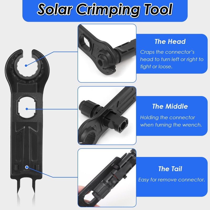 16 Pairs of Solar Plugs, selizo IP67 Plug Solar Panel