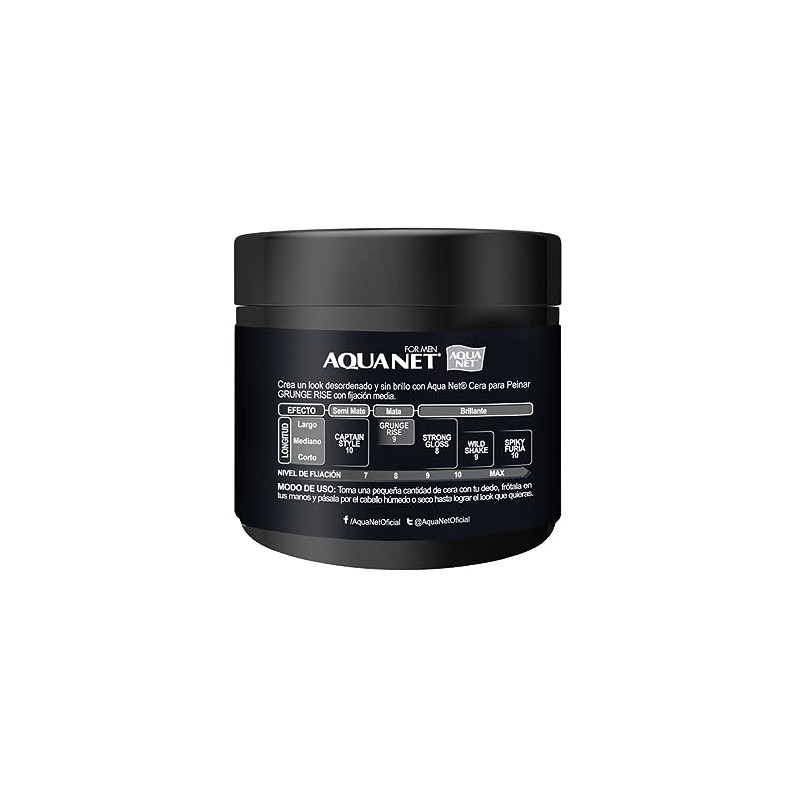 Aqua Net Cera para Peinar grunge Rise, 90 g