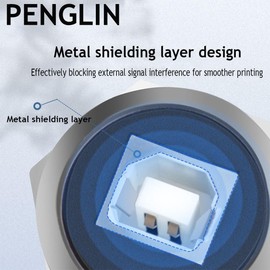PENGLIN USB B to A Installation Plug, USB Type B to USB 2.0 Adapter, Solderless Female to Female Converter Data Transfer for Audio Video Optoelectronics Network Pack of 2